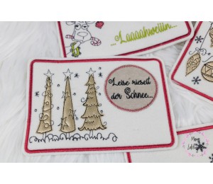 Stickserie ITH - Mug Rugs Weihnachten